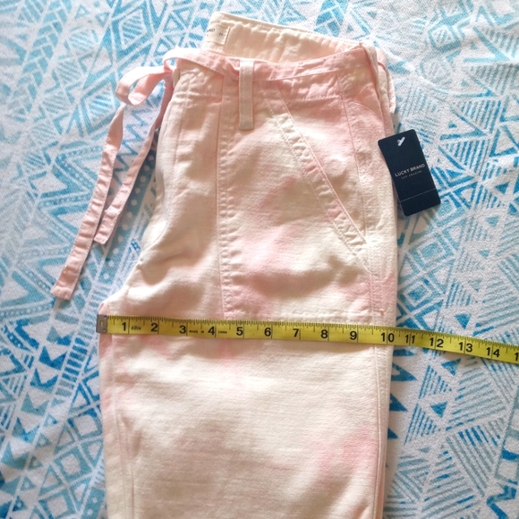 Lucky Brand Mid Rise Utility Straight Jeans Tie Dye - Picture 7 of 11